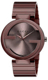  Shop Authentic Gucci Interlocking XL Brown Dial Brown Steel Strap Watch For Men - YA133211 - Luxxuri
