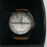  Shop Authentic Armani Exchange Hampton Chronograph Grey Dial Brown Leather Strap Watch For Men - AX2414 - Luxxuri