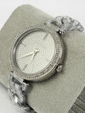  Shop Authentic Michael Kors Catelyn Quartz Crystals Silver Dial Silver Steel Strap Watch For Women - MK4675 - Luxxuri