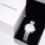  Shop Authentic Emporio Armani Arianna Analog White Dial Silver Steel Strap Watch For Women - AR11195 - Luxxuri