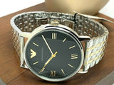  Shop Authentic Emporio Armani Kappa Quartz Black Dial Two Tone Mesh Bracelet Watch For Men - AR11228 - Luxxuri