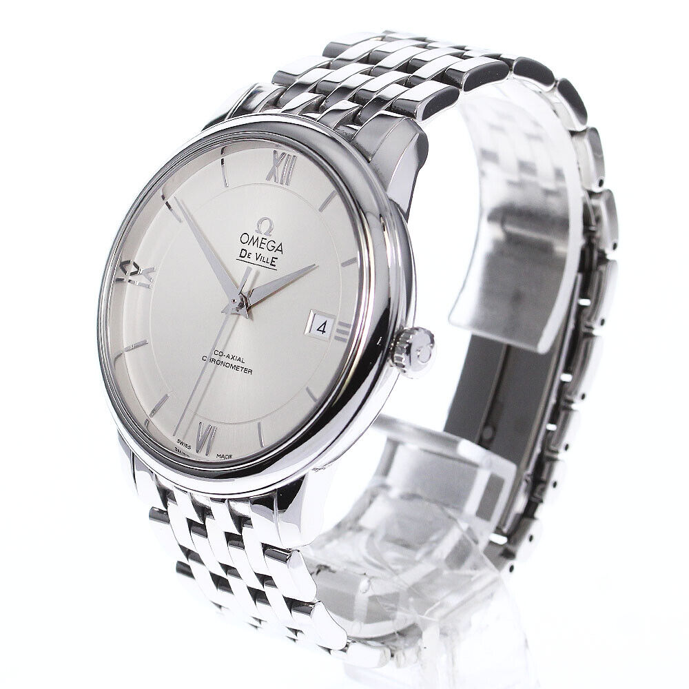  Shop Authentic Omega De Ville Prestige Co-Axial Silver Dial Silver Steel Strap Watch for Men - 424.10.40.20.02.003 - Luxxuri