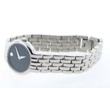  Shop Authentic Movado Veturi Quartz Black Dial Silver Steel Strap Watch for Women - 0606338 - Luxxuri