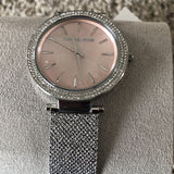  Shop Authentic Michael Kors Darci Analog Pink Dial Silver Mesh Bracelet Watch For Women - MK4518 - Luxxuri