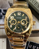  Shop Authentic Guess Trend Analog Green Dial Gold Steel Strap Watch For Men - GW0624G2 - Luxxuri