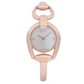  Shop Authentic Gucci Horsebit Collection Diamonds Mother of Pearl Dial Rose Gold Steel Strap Watch For Women - YA139508 - Luxxuri