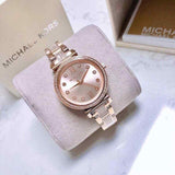  Shop Authentic Michael Kors Sofie Quartz Rose Gold Dial Rose Gold Steel Strap Watch For Women - MK3882 - Luxxuri