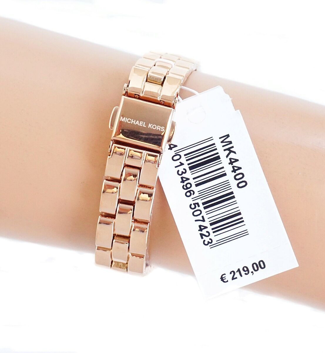  Shop Authentic Michael Kors Charley Three-Hand Analog Rose Gold Dial Rose Gold Steel Strap Watch for Women - MK4400 - Luxxuri