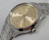  Shop Authentic Gucci G Timeless Quartz Gold Dial Silver Steel Strap Watch for Women - YA1265035 - Luxxuri