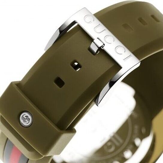  Shop Authentic Gucci Sync XXL Quartz Brown Dial Brown Leather Strap Watch For Men - YA137106 - Luxxuri
