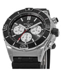  Shop Authentic Breitling Super Chronomat B01 44 Black Dial Black Rubber Strap Watch for Men - AB0136251B1S1 - Luxxuri