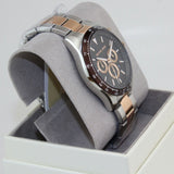  Shop Authentic Michael Kors Layton Chronograph Black Dial Two Tone Steel Strap Watch For Men - MK8913 - Luxxuri
