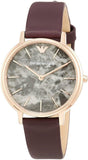  Shop Authentic Emporio Armani Quartz Grey Dial Brown Leather Strap Watch For Women - AR11172 - Luxxuri