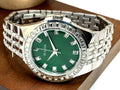  Shop Authentic Bulova Phantom Classic Baguette Green Dial Silver Steel Strap Watch for Men - 96A253 - Luxxuri