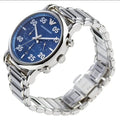  Shop Authentic Emporio Armani Luigi Chronograph Blue Dial Silver Steel Strap Watch For Men - AR11132 - Luxxuri