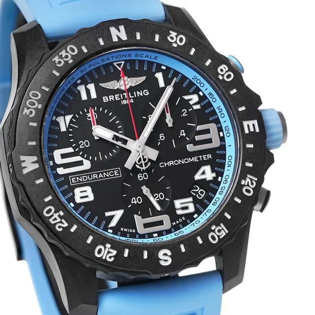  Shop Authentic Breitling Endurance Pro Black Dial Light Blue Rubber Strap Watch for Men - X82310281B1S1 - Luxxuri