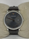  Shop Authentic Emporio Armani Luigi Quartz Gray Dial Brown Leather Strap Watch For Men - AR1996 - Luxxuri