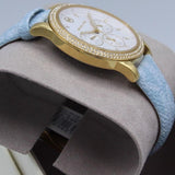  Shop Authentic Michael Kors Tibby Multifunction White Dial Blue Leather Strap Watch For Women - MK2965 - Luxxuri