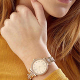  Shop Authentic Michael Kors Sofie Quartz Gold Dial Gold Steel Strap Watch For Women - MK3881 - Luxxuri