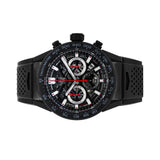  Shop Authentic Tag Heuer Carrera Automatic Chronograph Black Dial Black Rubber Strap Watch for Men - CBG2A90.FT6173 - Luxxuri