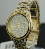  Shop Authentic Michael Kors Lauryn Crystals Gold Dial Gold Steel Strap Watch For Women - MK3930 - Luxxuri