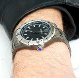  Shop Authentic Versace Hellenyium Quartz Black Dial Grey Steel Strap Watch For Men - VE3A00620 - Luxxuri