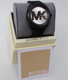  Shop Authentic Michael Kors Janelle Quartz Silver Dial Black Rubber Strap Watch For Women - MK7138 - Luxxuri