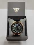  Shop Authentic Guess Edge Chronograph Green Dial Black Leather Strap Watch For Men - GW0492G3 - Luxxuri