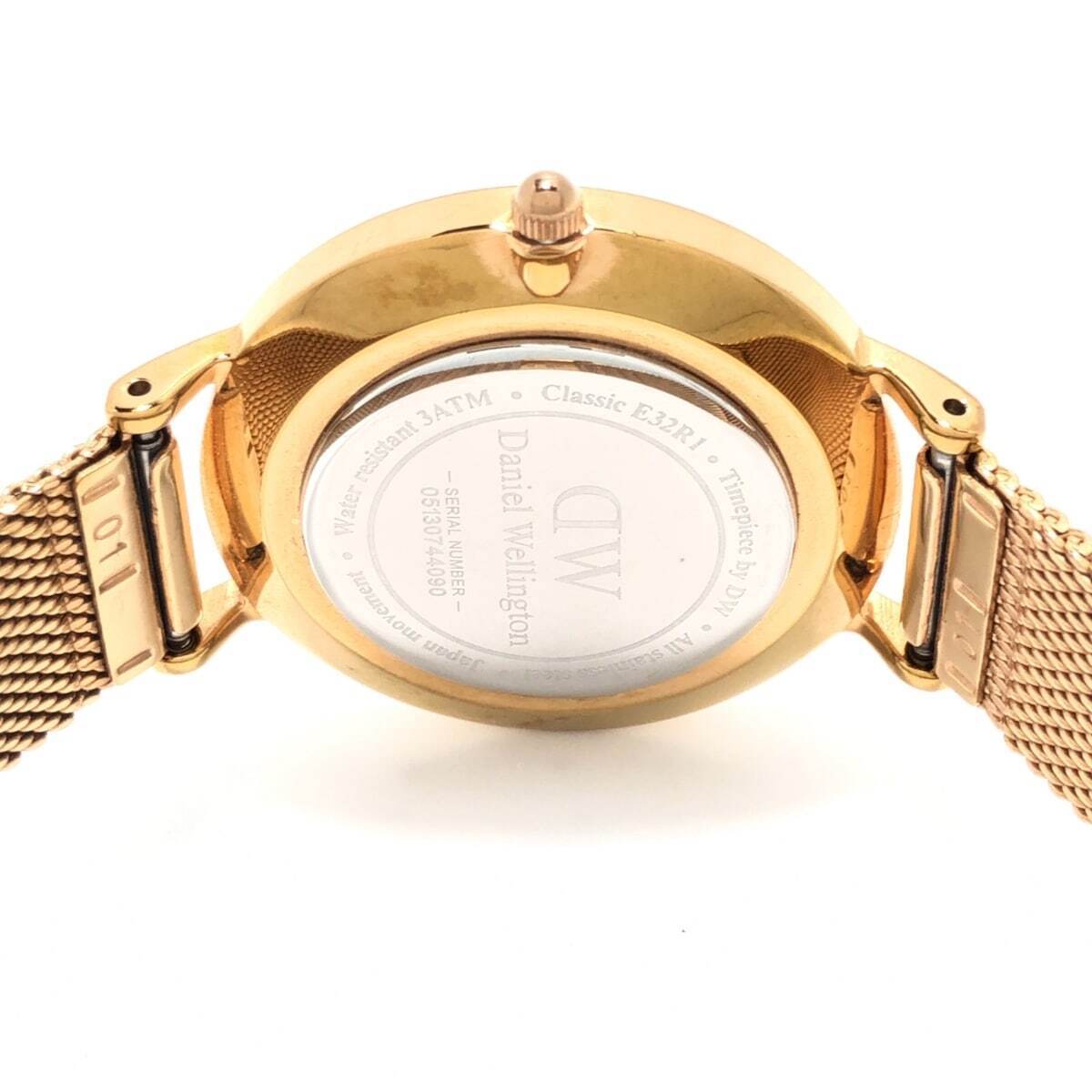 Daniel Wellington Classic Petite Melrose White Dial Rose Gold Mesh Bracelet Watch For Women - DW00100163