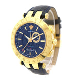  Shop Authentic Versace Race GMT Blue Dial Blue Leather Strap Watch For Men - 29G70D282 - Luxxuri
