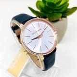  Shop Authentic Michael Kors Pyper Analog White Dial Black Leather Strap Watch For Women - MK2804 - Luxxuri
