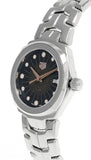 Shop Authentic Tag Heuer Link Quartz Black Dial Silver Steel Strap Watch for Women - WBC131F.BA0649 - Luxxuri