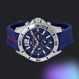  Shop Authentic Tommy Hilfiger Nolan Chronograph Blue Dial Blue Rubber Strap Watch for Men - 1791142 - Luxxuri