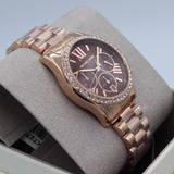  Shop Authentic Michael Kors Lexington Chronograph Red Dial Rose Gold Steel Strap Watch For Women - MK7275 - Luxxuri