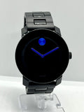  Shop Authentic Movado Bold TR90 Black Dial Black Leather Strap Watch For Men - 3600307 - Luxxuri