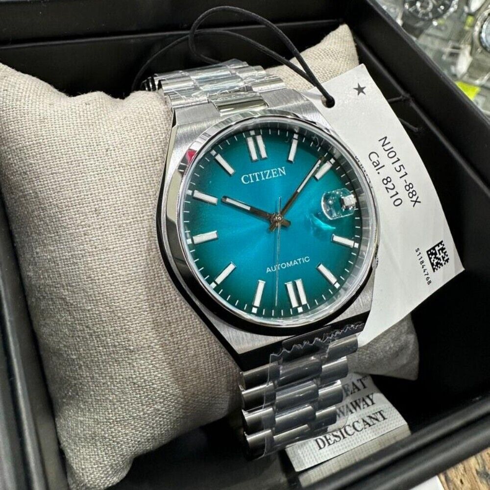  Shop Authentic Citizen Tsuyosa Automatic Blue Dial Silver Steel Strap Watch For Men - NJ0151-88X - Luxxuri