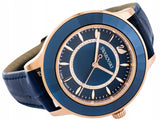  Shop Authentic Swarovski Octea Lux Blue Dial Blue Leather Strap Watch for Women - 5414413 - Luxxuri