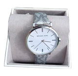  Shop Authentic Michael Kors Addyson Quartz White Dial Gray Leather Strap Watch for Women - MK2951 - Luxxuri