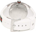  Shop Authentic Gucci SYNC XXL White Dial White Rubber Strap Watch For Men - YA137102 - Luxxuri