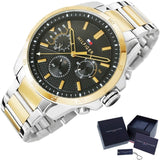  Shop Authentic Tommy Hilfiger Decker Chronograph Black Dial Two Tone Steel Strap Watch for Men - 1791559 - Luxxuri