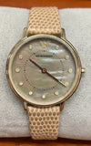  Shop Authentic Emporio Armani Kappa Quartz Mother of Pearl Taupe Dial Brown Leather Strap Watch For Men - AR11151 - Luxxuri