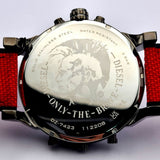  Shop Authentic Diesel Mr Daddy 2.0 Chronograph Grey Dial Red Rubber Strap Watch For Men - DZ7423 - Luxxuri
