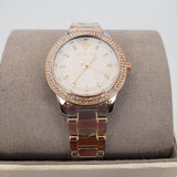  Shop Authentic Michael Kors Tibby Three Hand Crystals Silver Dial Two Tone Steel Strap Watch for Women - MK4576 - Luxxuri