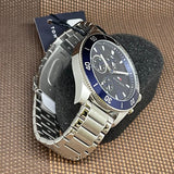  Shop Authentic Tommy Hilfiger Larson Chronograph Blue Dial Silver Steel Strap Watch For Men - 1791917 - Luxxuri