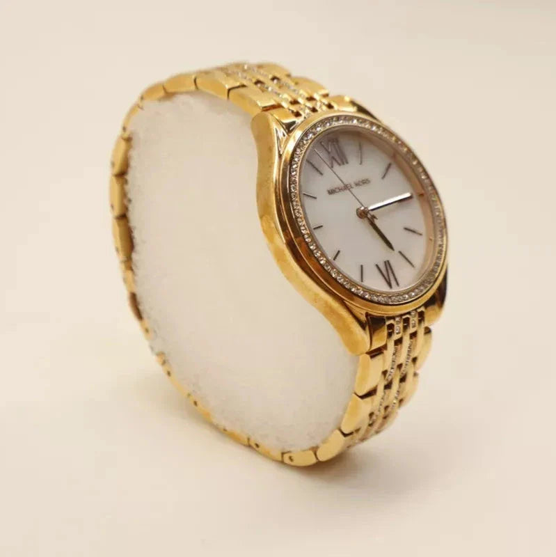  Shop Authentic Michael Kors Mindy Three Hand White Dial Rose Gold Steel Strap Watch for Women - MK7078 - Luxxuri