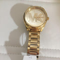  Shop Authentic Michael Kors Janelle Gold Dial Gold Steel Strap Watch For Women - MK7086 - Luxxuri