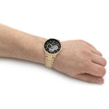  Shop Authentic Armani Exchange Cayde Chronograph Black Dial Gold Steel Strap Watch for Men - AX2747 - Luxxuri