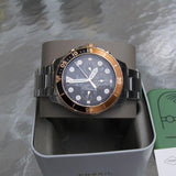  Shop Authentic Fossil FB-03 Chronograph Black Dial Silver Steel Strap Watch for Men - FS5768 - Luxxuri