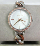  Shop Authentic Michael Kors Catelyn Quartz Silver Dial Two Tone Steel Strap Watch For Women - MK4634 - Luxxuri