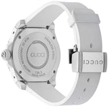  Shop Authentic Gucci Dive Quartz White Dial White Rubber Strap Watch For Men - YA136330 - Luxxuri